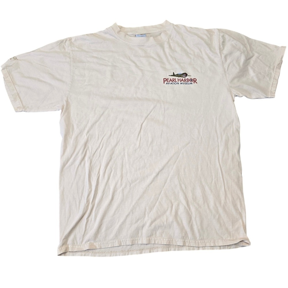 Pearl Harbor Aviation Museum T Shirt Mens Large Hawaii Graphic Tee WWII - Picture 4 of 11